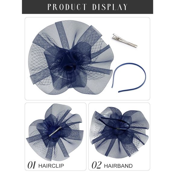 Flower Fascinators Tea Party Hats For Women, Formal Headwear For Kentucky Tea🦏 - Picture 4 of 6